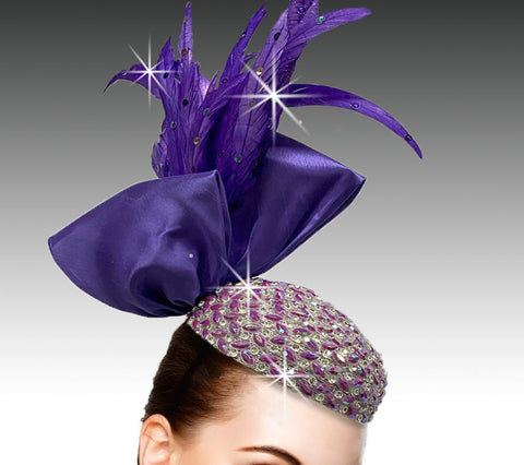 Women Church FASCINATOR 3220 Purple