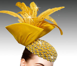 Women Church FASCINATOR 3220 Yellow