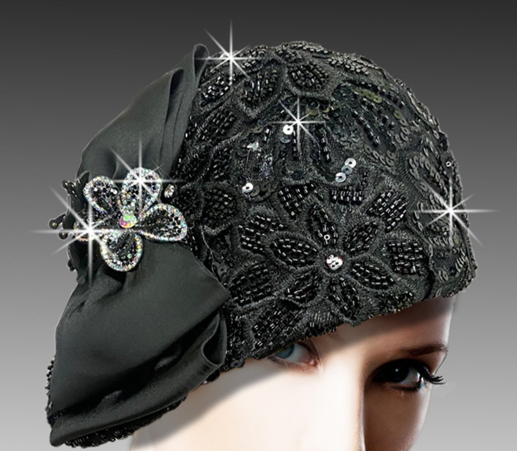 Women Church Hat 3222 Black