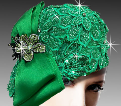 Women Church Hat 3222 EMERALD