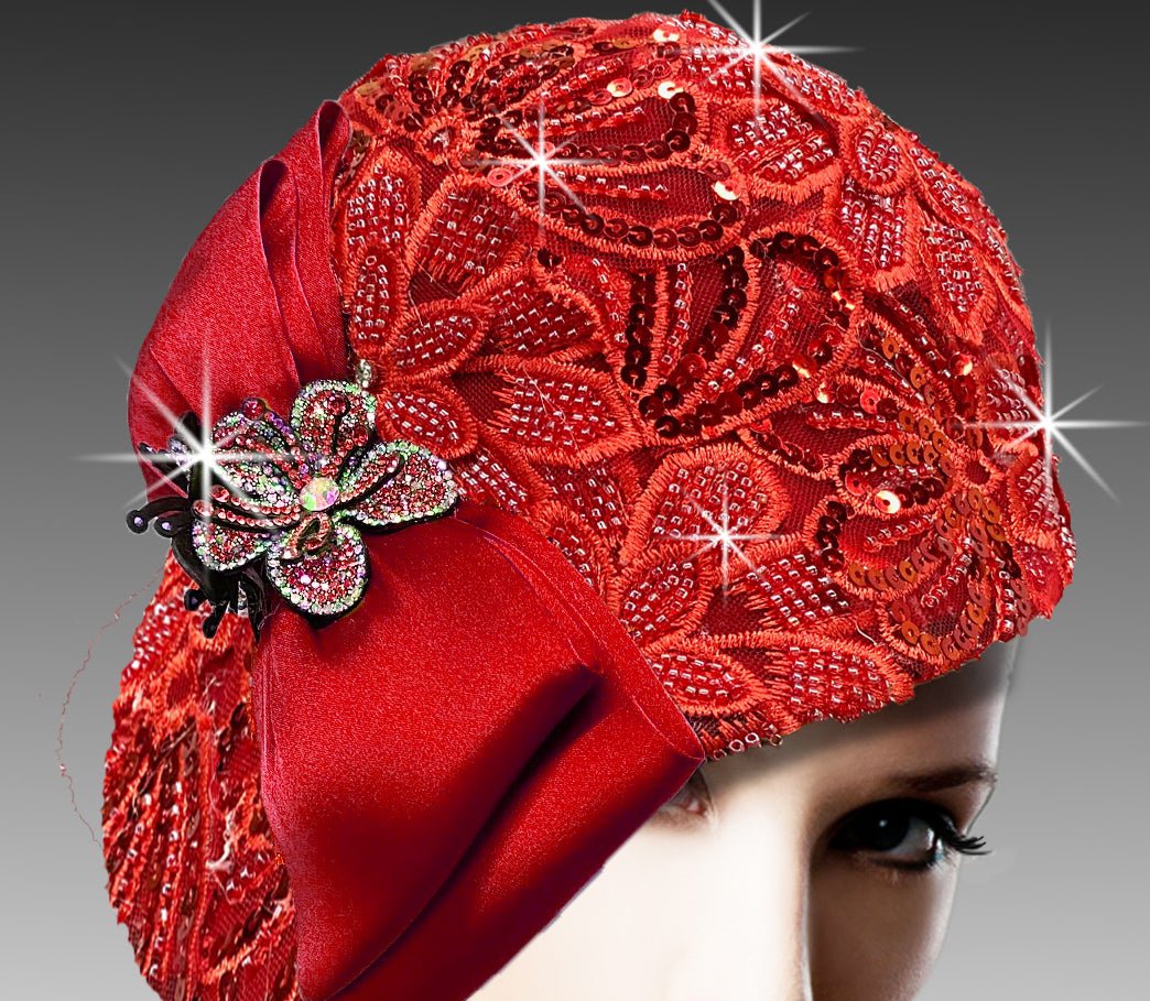 Women Church Hat 3222 Red