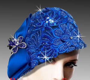 Women Church Hat 3222 Royal