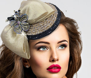 Women Church Fascinator 3225-Gold