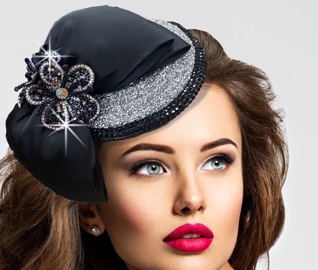 Women Church Fascinator 3225-Black