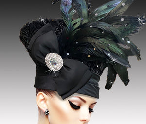 Women Church Hat 3231 Black