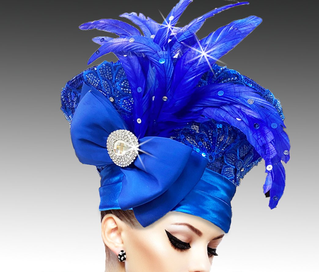 Women Church Hat 3231 Royal