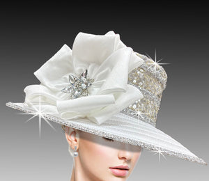 Women Church Hat 3236 White