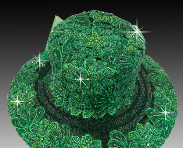 Women Church Hat 3237 Emerald