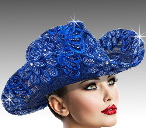 Women Cowboy Hat SC3238 Royal