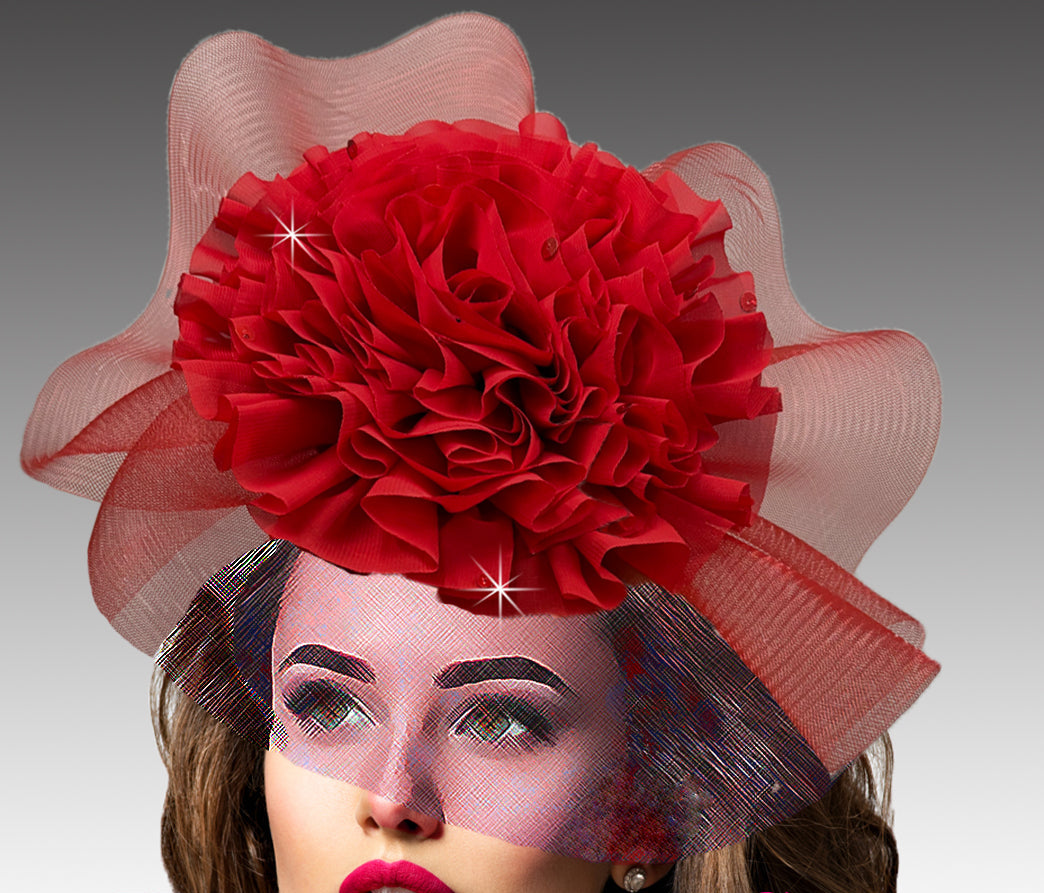 Women Fascinator 3354 Red
