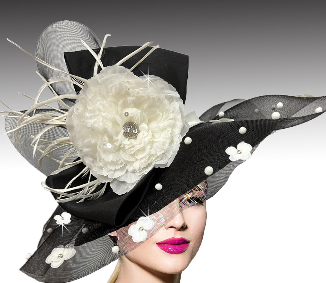 Women Church Hat 3364 Black