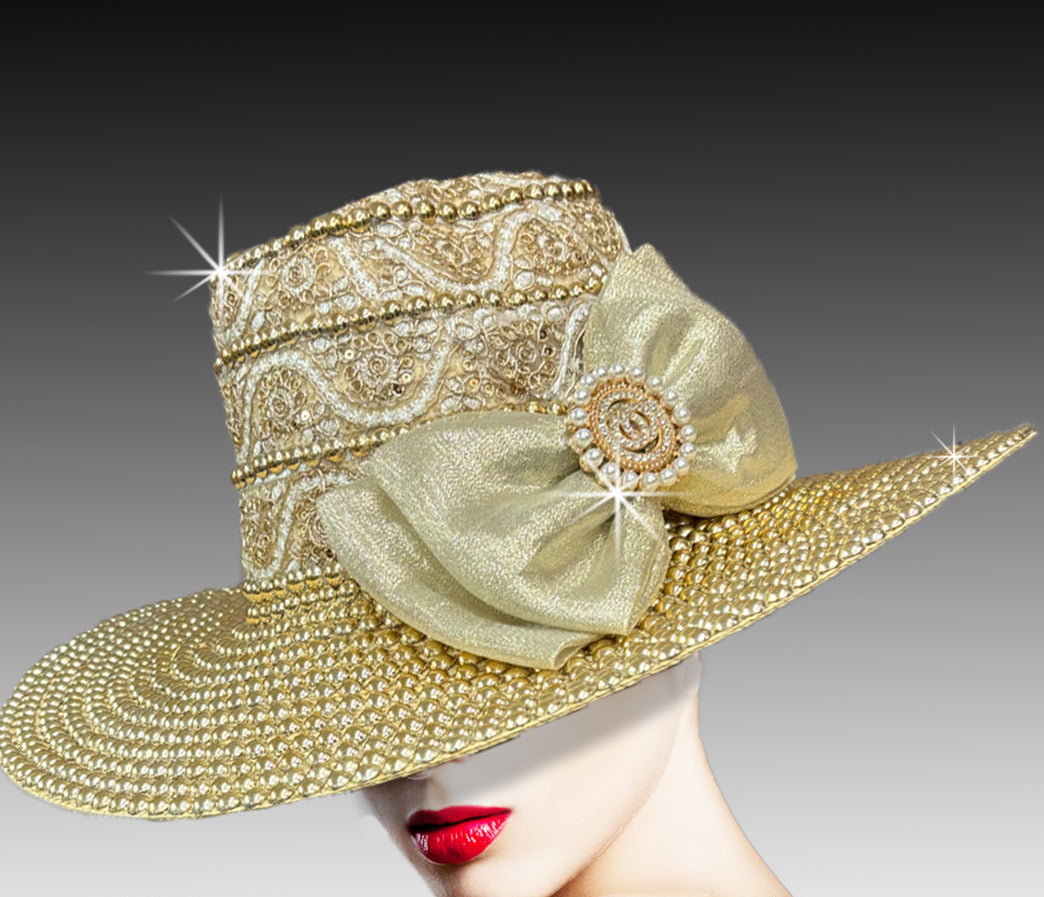 Women Church Hat 3378 BULLION
