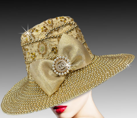 Women Church Hat 3378 BULLION