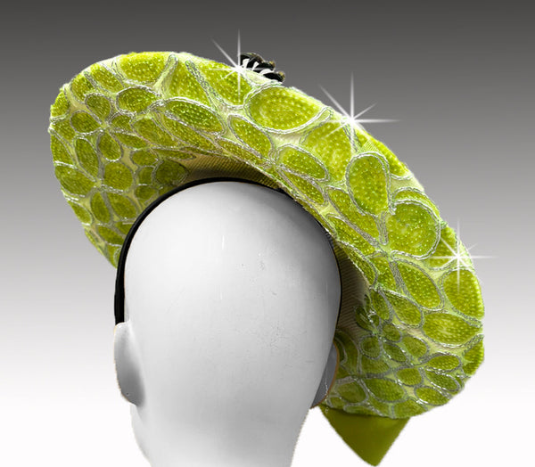Women Church Fascinator 3392 Lime