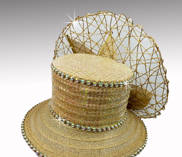 Women Church Hat 3393 Silver