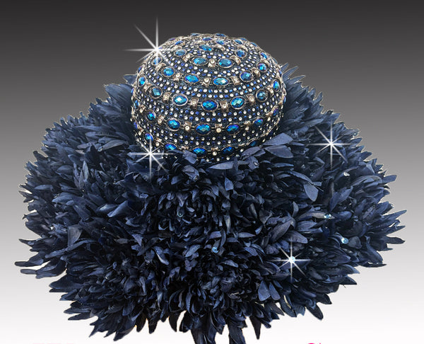 Women Church Hat 3409 Navy