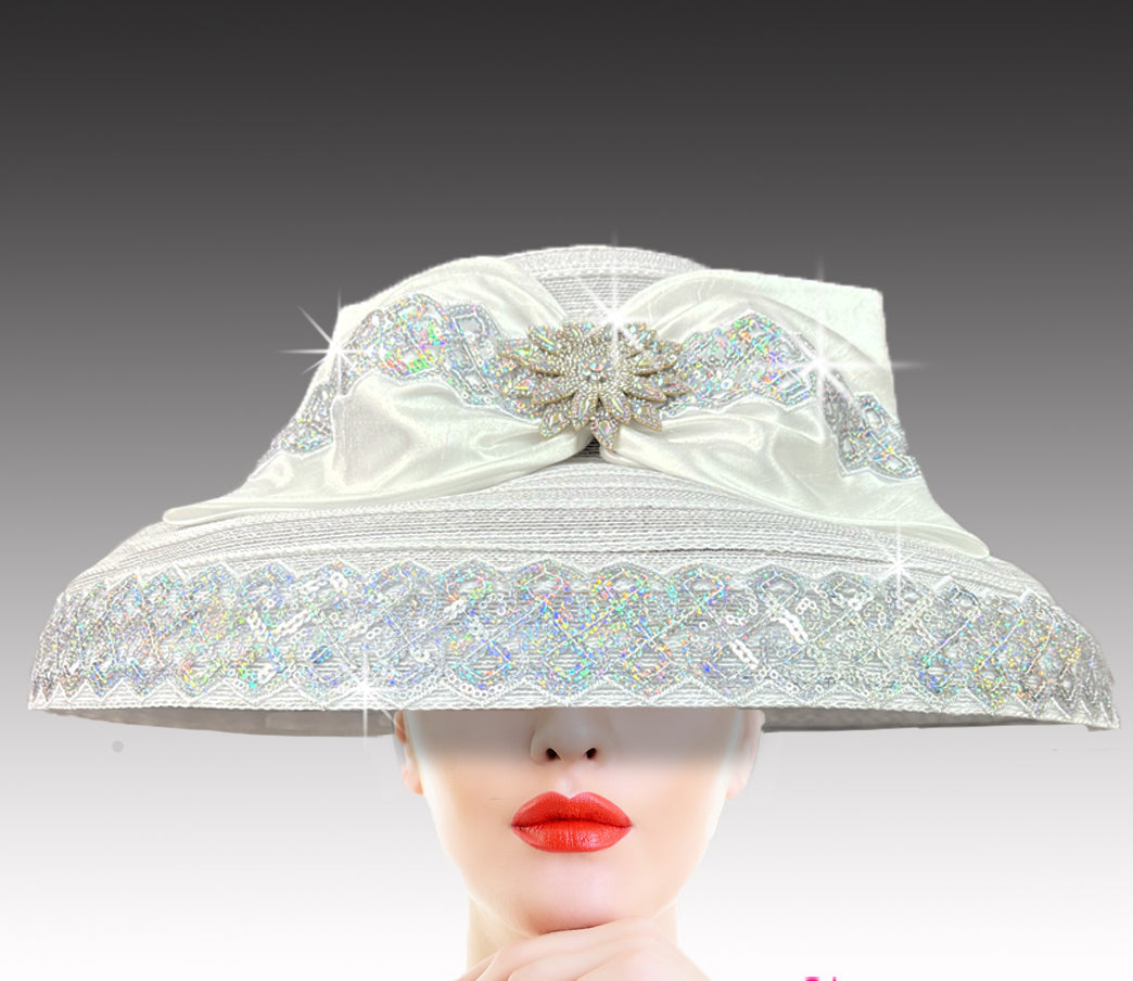 Women Church Hat 3405 White
