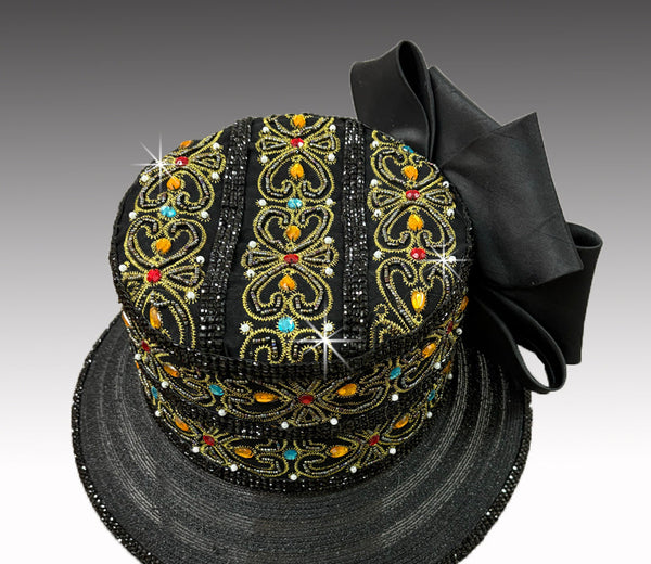 Women Church Hat 3425 Black