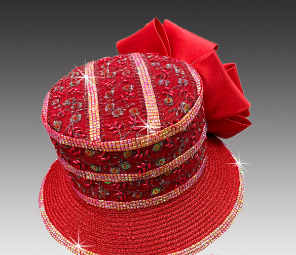 Women Church Hat 3425 Red
