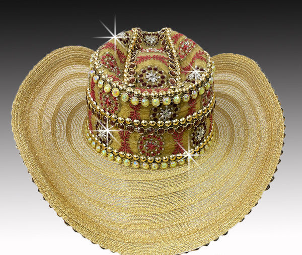 Women's Cowboy Western Hat 3429 Gold