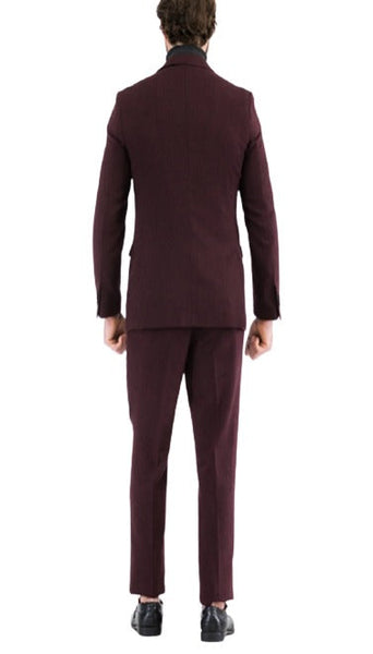 Men's 3 Piece-Bradford Burgundy