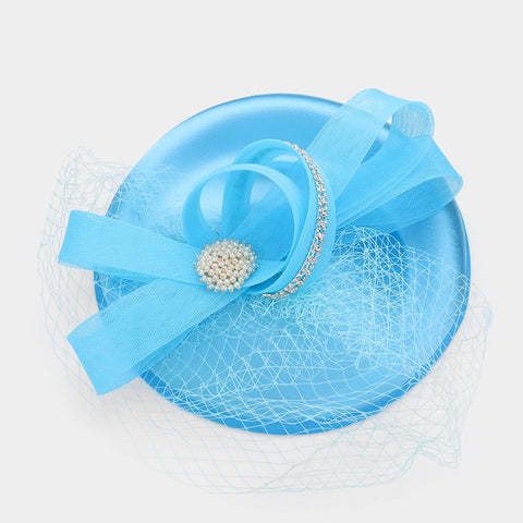 BDF Fascinator Hat 428 Turquoise