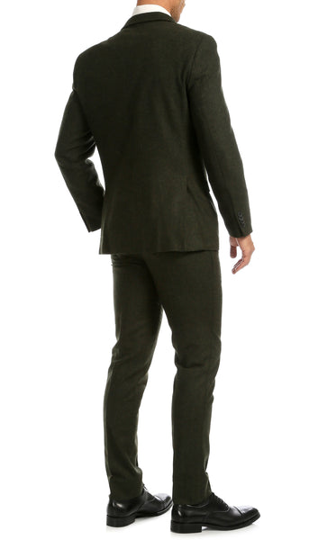 Bradford Hunter Green 3pc Tweed Suit