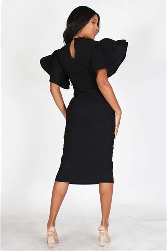 Women Church Dress El1853 Black