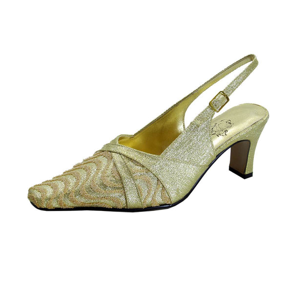 Women's Dress Slingback Pumps 627 Gold