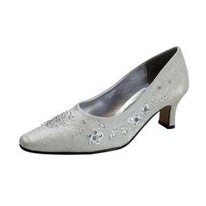 Women Church Shoes-652 Silver