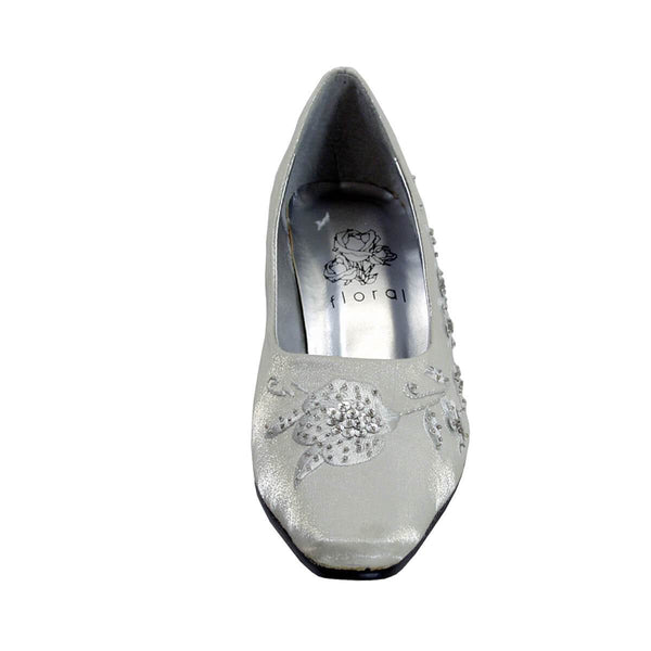 Women Church Shoes-652 Silver