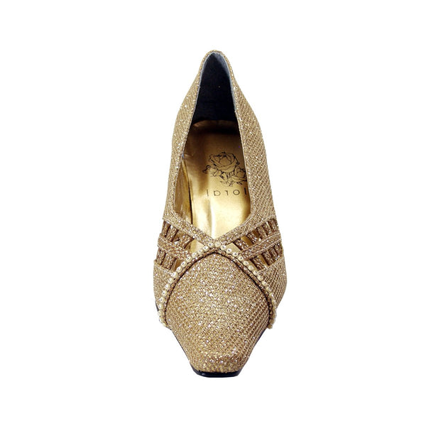 Women Church Shoe-675 Gold