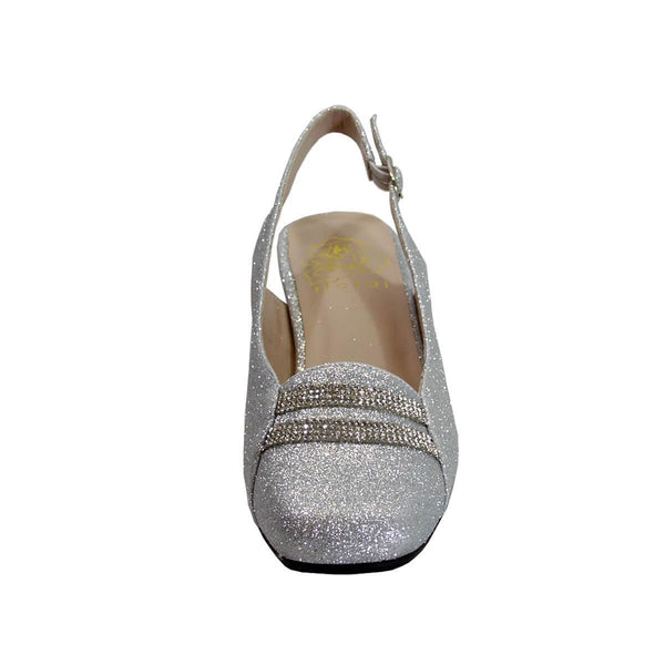 Women's Slingback Dress Shoe 908C Silver