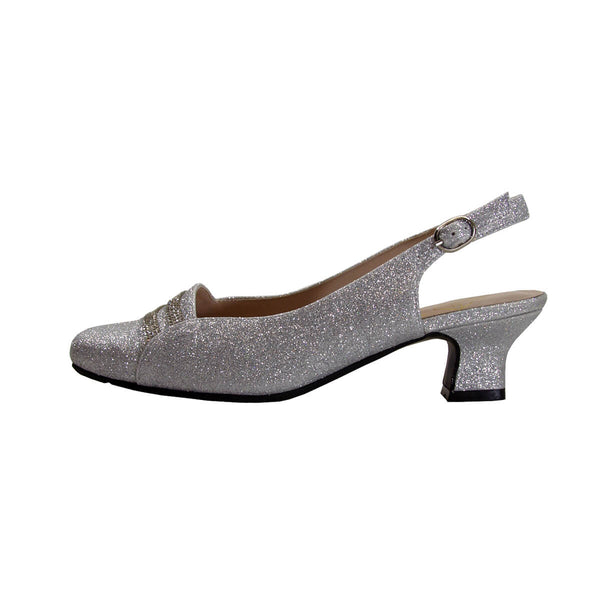 Women's Slingback Dress Shoe 908C Silver