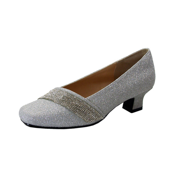 Women's Evening Dress Pumps BDF-921 Silver