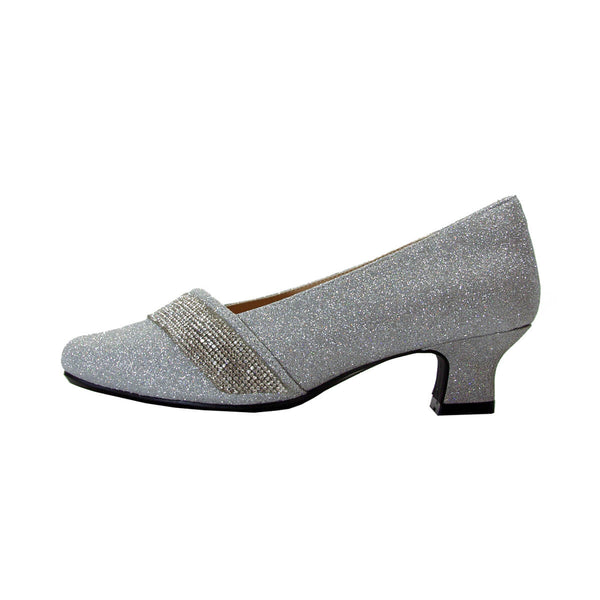 Women's Evening Dress Pumps BDF-921 Silver