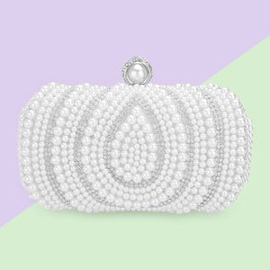 Women Elegant Pearl Clutch Bag- 12203
