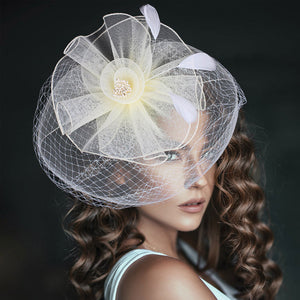 Women Fashion Fascinator 1204 Ivory