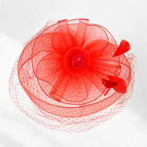 Women Fashion Fascinator 1204 Red