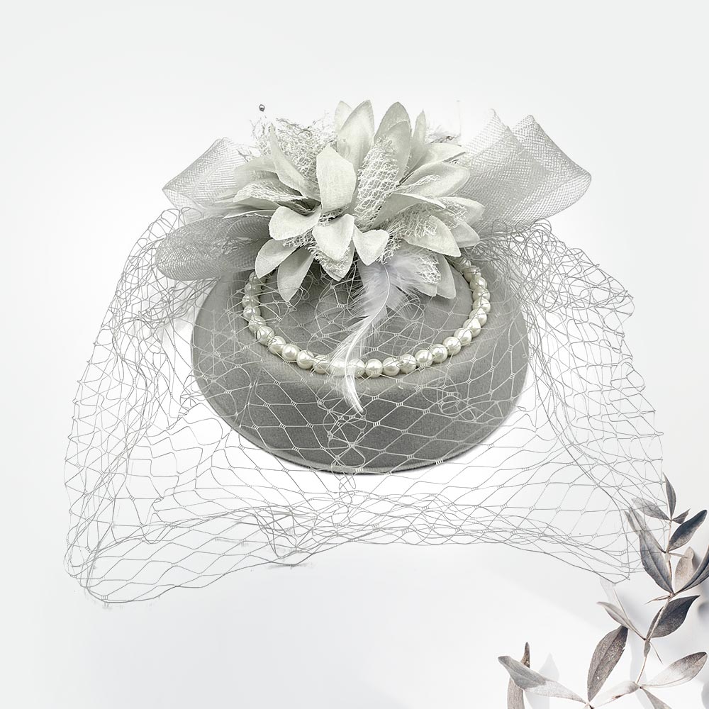 Women Fashion Fascinator-0519 Silver