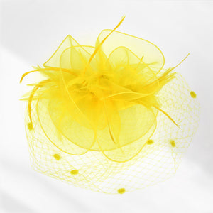 Women Church Fascinator 1237 Yellow