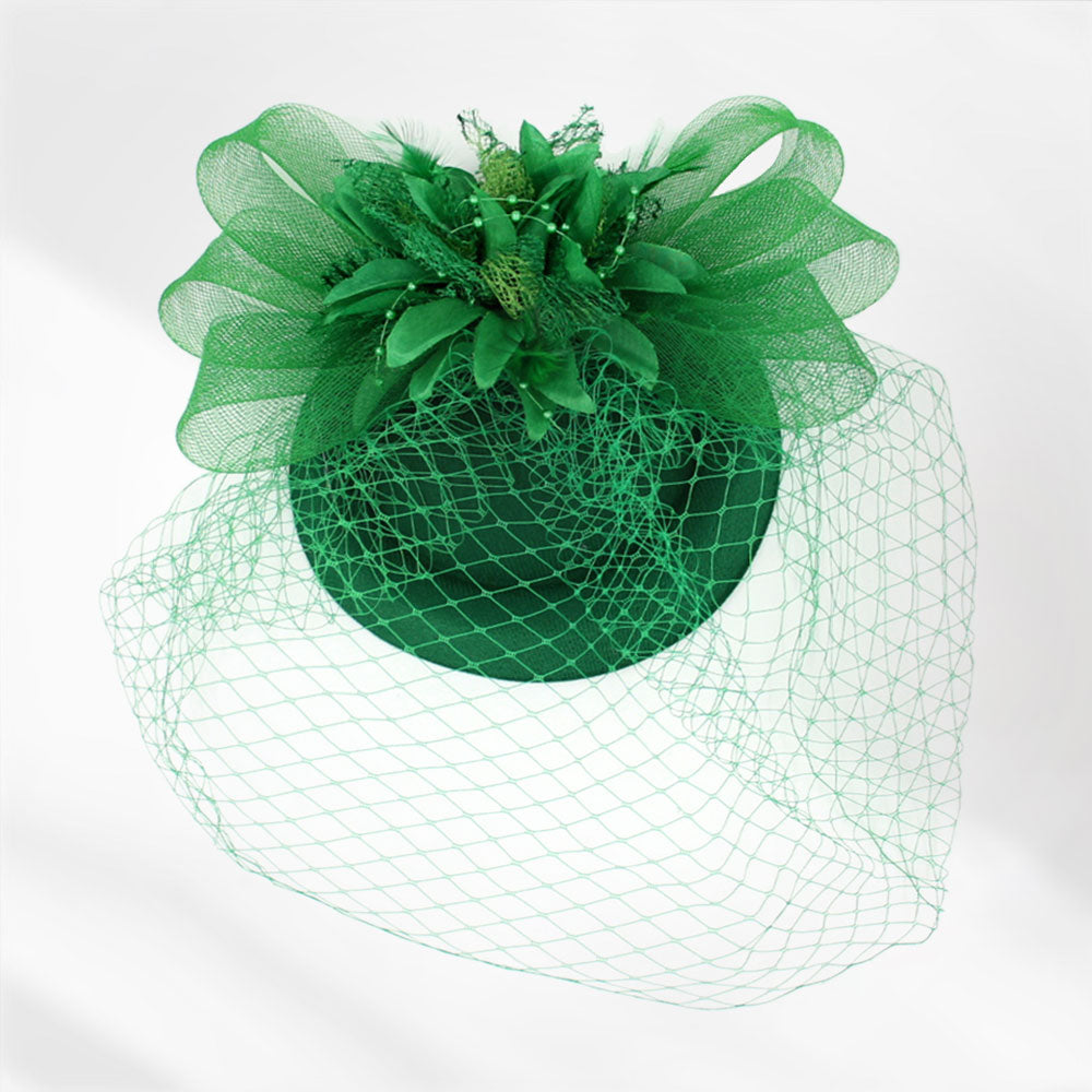 Women Fashion Fascinator-1261 Green