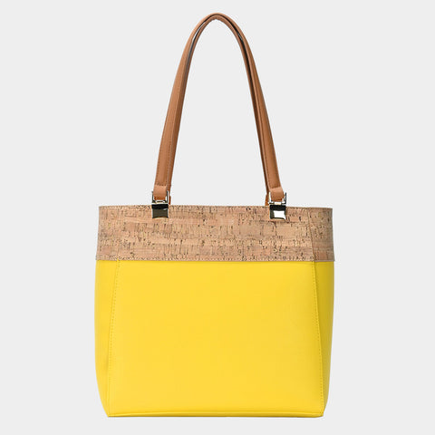 Women Leather Shoulder Bag FSB9712-Yellow