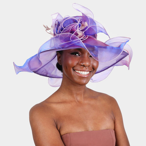 Women Church Hat 2601-Lavender