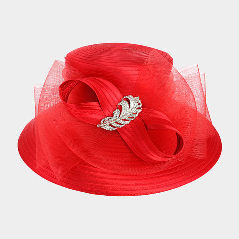 Women Church Hat 2713 Red
