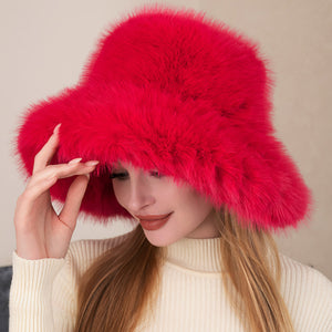 Women Church Faux Fur Hat H3379