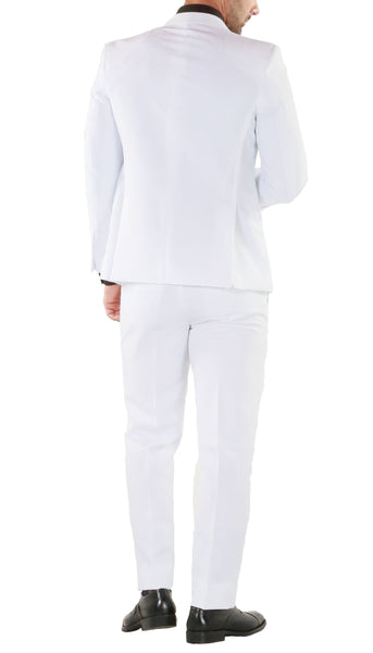 Men's White Slim Fit- Suit-PL1969