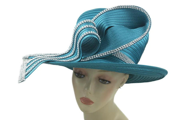 Women Church Hat 8222 Light blue