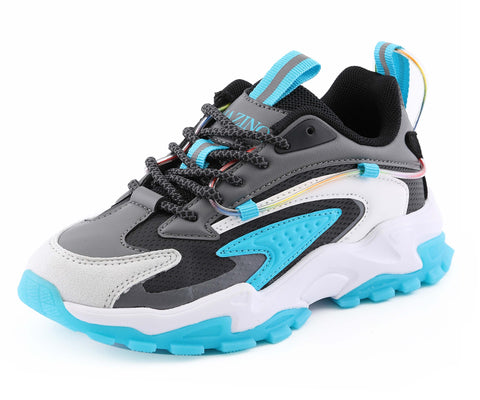 KIDS CHROME TEAL | GREY
