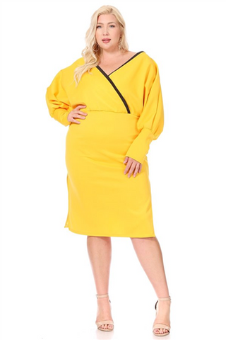 Women Dress by Karen T 9201R Yellow